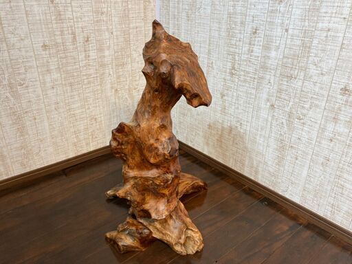 木彫り　オブジェ　アンティーク　レトロ　和　古民家　221126-3