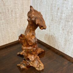木彫り　オブジェ　アンティーク　レトロ　和　古民家　221126-3