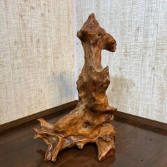 木彫り　オブジェ　アンティーク　レトロ　和　古民家　221126-3