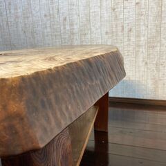 座卓　ちゃぶ台　ローテーブル　木製　古民家 アンティーク　221126-6
