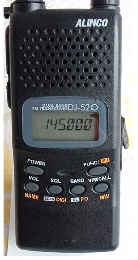アマチュア無線機 アルインコDJ520 144/430Mhz ハンディー ...