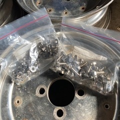 決まりました。MK-1 マーク1  13インチ　ホイール　ステンレスボルトナット新品セット