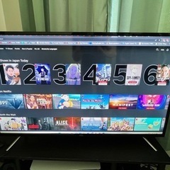 TCL 43型 テレビ 本体とリモコンのセット 2018年モデル