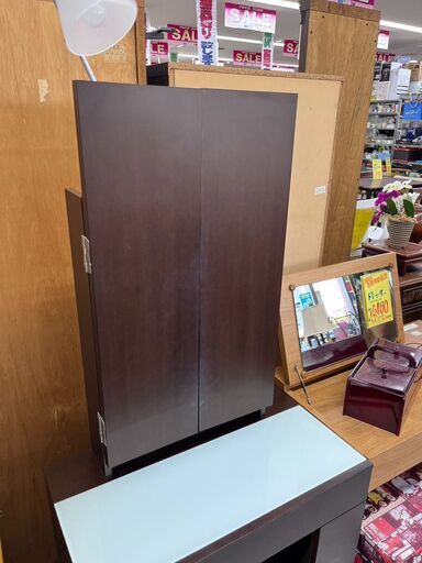三面鏡　ドレッサー　照明付き