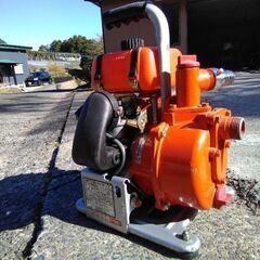 ポンプエンジン式　実働　吸水ホース  排水口カップリング付き25...