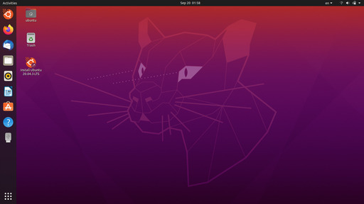 Ubuntu 20.04 UEFI Persistent USB メモリ