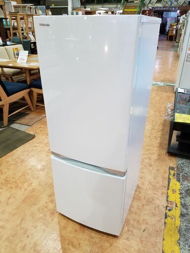 【愛品館市原店】東芝 2018年製 153L 2ドア冷蔵庫 GR-P15BS（W)【愛市IR014838-104】