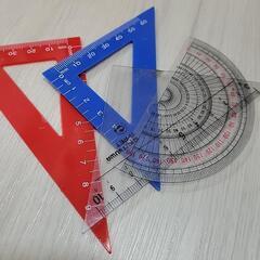 三角定規と分度器