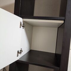 IKEA　5段ラック　収納　棚　黒白