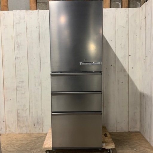 12/10終HN 2018年製 冷蔵庫 AQUA AQR-SV36GL 4枚ドア ファミリーサイズ 菊TK