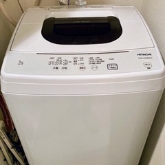 【美品★12/13迄】日立 全自動洗濯機 5kg 2021年製一...