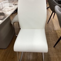 KK-108【新入荷　アウトレット】GLASS MARBLE ダイニング5点セット　白イス