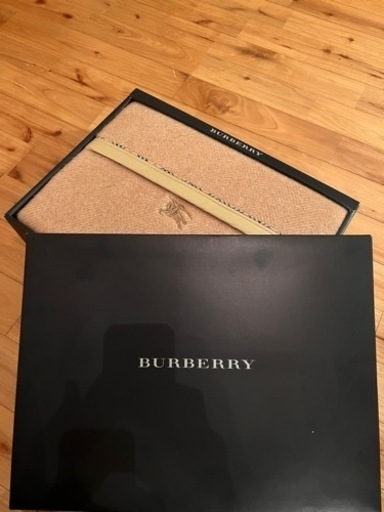 【新品未使用】BURBERRY バーバリー ウール毛布100%