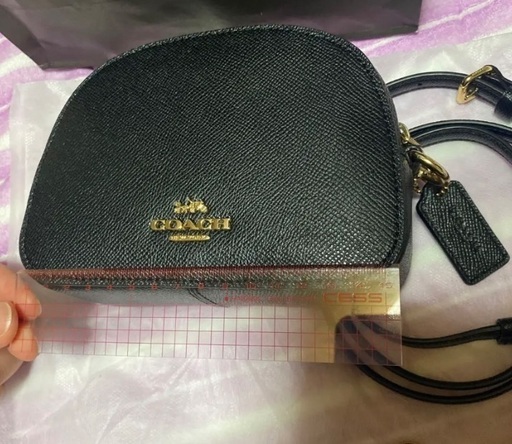 COACH 未使用 コーチ ショルダーバッグ セレナ ミニ ポシェット レザー ブラック