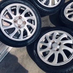 冬タイヤ 155/60R15 軽自動車コンパクトカー用ダイハツ純正アルミ付バリ山スタッドレス4本組 冬タイヤ 155/60R15 軽自動車コンパクトカー用ダイハツ純正アルミ付