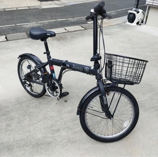 ジープ　折りたたみ自転車　ミニサイクル　ブラック