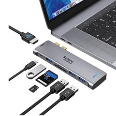 USB-C(TB3)HUB★MacBookAir用USB-Cハブ...