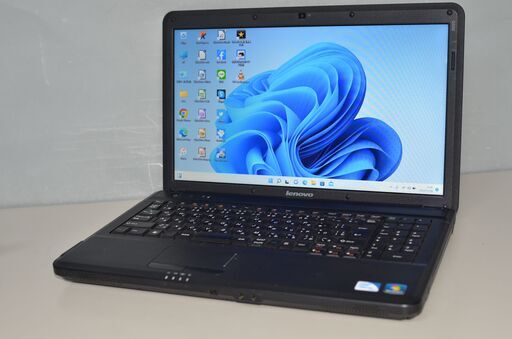 最新Windows11+office LENOVO G550 Celeron-T3500/メモリ4GB/HDD320GB/15.6インチ/DVDマルチ/カメラ/無線内蔵/テンキー/便利なソフト多数