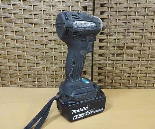 マキタ 18V 6.0Ah 充電式インパクトドライバ TD172D ブラック 純正