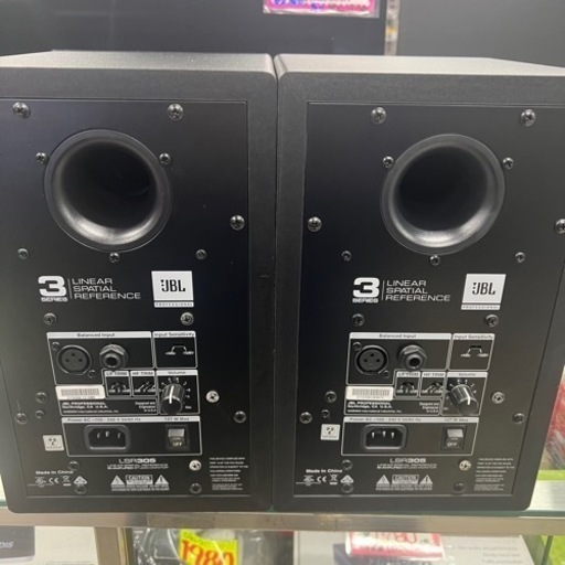 中古]JBL LSR305 パワードモニタースピーカーペア - オーディオ