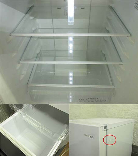 ss4358 ハイセンス 冷凍冷蔵庫 HR-D15C 150L ホワイト Hisense 白 2
