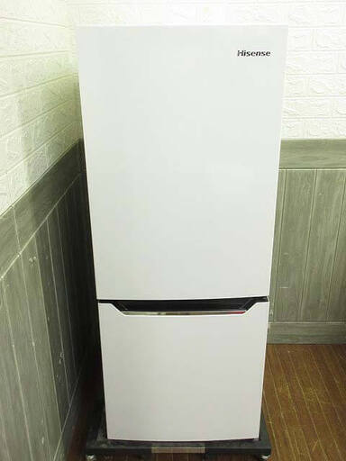数量は多 ss4358　ハイセンス　冷凍冷蔵庫　HR-D15C　150L　ホワイト　Hisense　白　2ドア　右開き　冷蔵庫　冷凍庫　白　ガラストレイ　スタイリッシュ　スリム　コンパクト 冷蔵庫