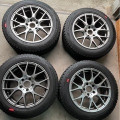 BMW 5シリーズF10 F11に履いていたホイール/スタッドレス 17X8J PCD120/5H     225/55R17 DUNLOP WINTERMAX