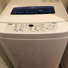 週1回3年使用 単身用洗濯機