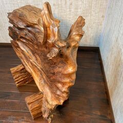 木彫りのオブジェ　アンティーク　インテリア　和　古民家　221126−7