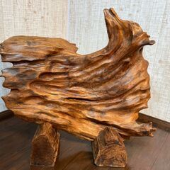 木彫りのオブジェ　アンティーク　インテリア　和　古民家　221126−7