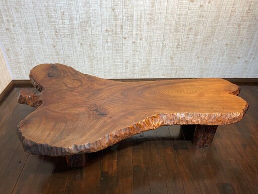 座卓　ちゃぶ台　ローテーブル　木製　古民家 アンティーク　221126-8