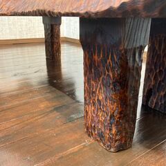 座卓　ちゃぶ台　ローテーブル　木製　古民家 アンティーク　221126-8