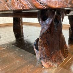 座卓　ちゃぶ台　ローテーブル　木製　古民家 アンティーク　221126-9