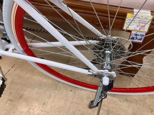 新品未使用 21テクノロジー 27インチ クロスバイク 小売 シマノ6段変速  