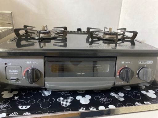 値下げしました！ガステーブル　都市ガス用　Rinnai CHM34BKL