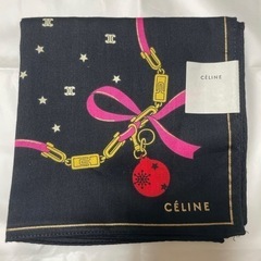 【新品未使用品】CELINE ハンカチ＆スカーフ (綿100%)