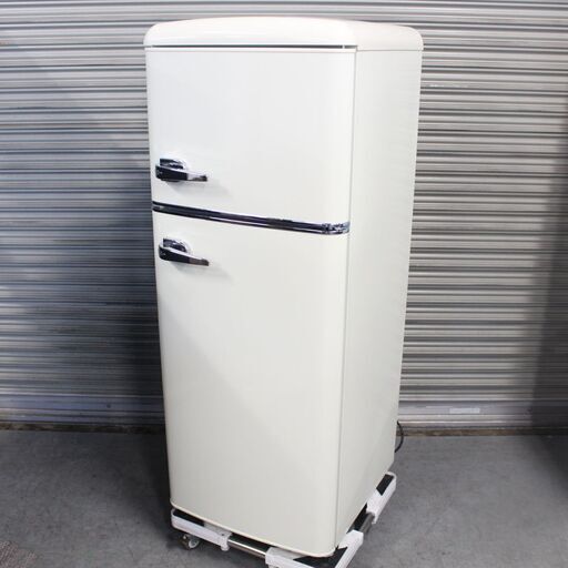 T557)レトロ冷凍冷蔵庫 114L PRR-122D オフホワイト アイリスオーヤマ