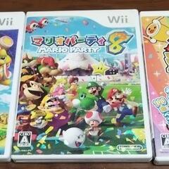 Wiiゲーム３本どうぞ。