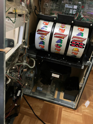 6号機 ファンキージャグラー2 家庭用電源 コイン不要機、台鍵、設定