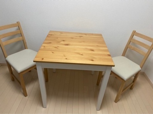 IKEA テーブル 椅子×2 セット