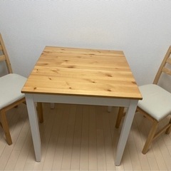 IKEA テーブル 椅子×2 セット