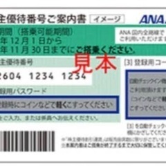 ANA株主優待券　2022年11月30日期限‼️