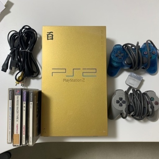 ［受渡先決定しました］PlayStation2 プレステ2 百式モデル＋ソフト4本