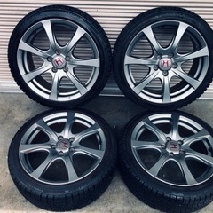 冬タイヤ 225/45R18 ホンダ純正アルミ付きブリヂストン ブリザックVRX