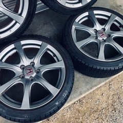 冬タイヤ 225/45R18 ホンダ純正アルミ付きブリヂストン ブリザックVRX 