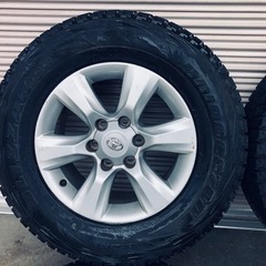 冬タイヤ 265/65R17 トヨタ純正ランクル用アルミ付ブリヂストン ブリザック バリ山4本組 冬タイヤ 265/65R17 トヨタ純正ランクル用アルミ付ブリヂストン