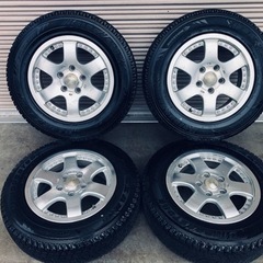 冬タイヤ 175/80R15 パジェロミニ用アルミホイール 4本組