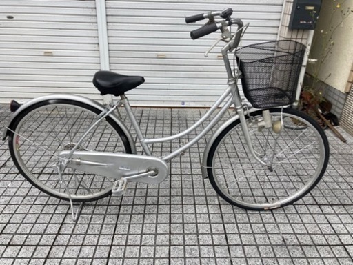 26インチ自転車】変速なし 前タイヤ、鍵新品❗️スペアキーあり 若林  