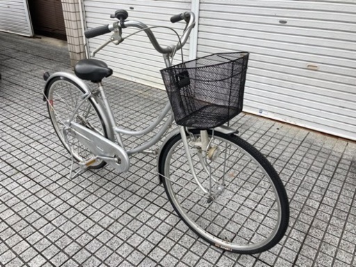 26インチ自転車】変速なし 前タイヤ、鍵新品❗️スペアキーあり 若林  