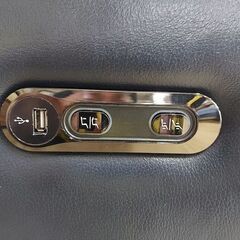 【愛品倶楽部柏店】　かねたや　アンドレア　本革　電動リクライニング3人掛けソファー　ダークブルー　